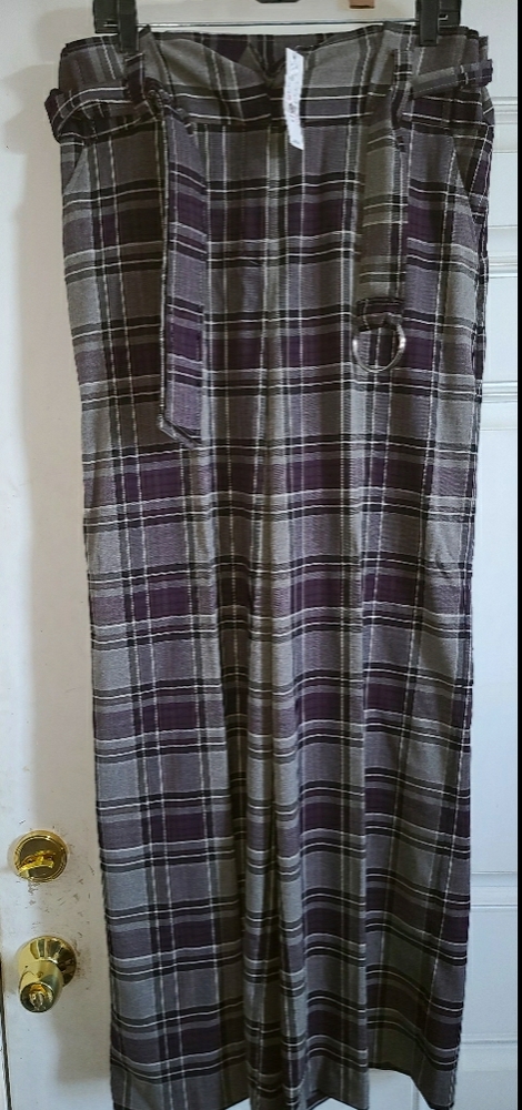 Purple wide leg pants